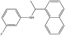 3-fluoro-N-[1-(naphthalen-1-yl)ethyl]aniline 结构式