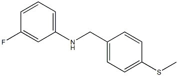 3-fluoro-N-{[4-(methylsulfanyl)phenyl]methyl}aniline|