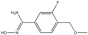 3-fluoro-N'-hydroxy-4-(methoxymethyl)benzenecarboximidamide Struktur