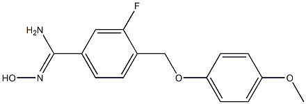 3-fluoro-N'-hydroxy-4-[(4-methoxyphenoxy)methyl]benzenecarboximidamide|