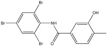 3-hydroxy-4-methyl-N-(2,4,6-tribromophenyl)benzamide,,结构式