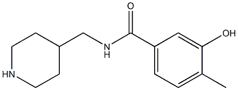 3-hydroxy-4-methyl-N-(piperidin-4-ylmethyl)benzamide Structure