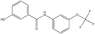 3-hydroxy-N-[3-(trifluoromethoxy)phenyl]benzamide Structure