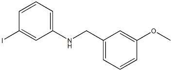 3-iodo-N-[(3-methoxyphenyl)methyl]aniline Struktur