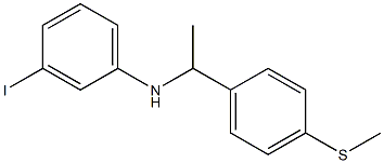 3-iodo-N-{1-[4-(methylsulfanyl)phenyl]ethyl}aniline|