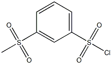3-methanesulfonylbenzene-1-sulfonyl chloride,,结构式