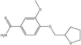 3-methoxy-4-(tetrahydrofuran-2-ylmethoxy)benzenecarbothioamide Structure