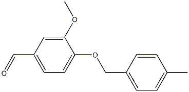 3-methoxy-4-[(4-methylphenyl)methoxy]benzaldehyde Structure