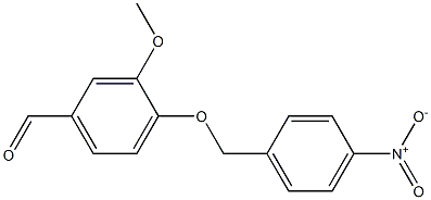 3-methoxy-4-[(4-nitrophenyl)methoxy]benzaldehyde 化学構造式