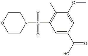 3-methoxy-4-methyl-5-(morpholin-4-ylsulfonyl)benzoic acid