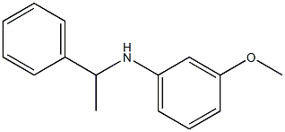 3-メトキシ-N-(1-フェニルエチル)アニリン 化学構造式