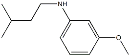 3-methoxy-N-(3-methylbutyl)aniline,,结构式