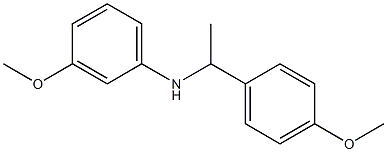 3-methoxy-N-[1-(4-methoxyphenyl)ethyl]aniline Structure