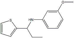 3-methoxy-N-[1-(thiophen-2-yl)propyl]aniline Struktur