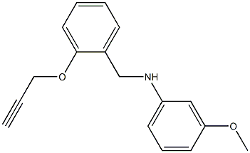 3-methoxy-N-{[2-(prop-2-yn-1-yloxy)phenyl]methyl}aniline Structure