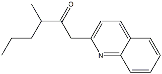 3-methyl-1-(quinolin-2-yl)hexan-2-one Structure