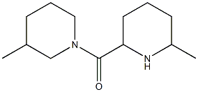 3-methyl-1-[(6-methylpiperidin-2-yl)carbonyl]piperidine 结构式