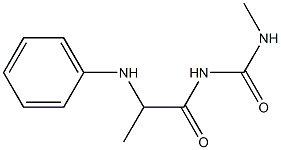 3-methyl-1-[2-(phenylamino)propanoyl]urea Structure