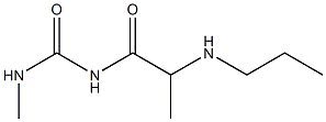 3-methyl-1-[2-(propylamino)propanoyl]urea Struktur