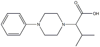 3-methyl-2-(4-phenylpiperazin-1-yl)butanoic acid Structure