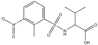 3-methyl-2-[(2-methyl-3-nitrobenzene)sulfonamido]butanoic acid|