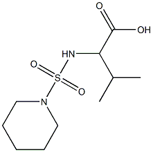 3-methyl-2-[(piperidine-1-sulfonyl)amino]butanoic acid|