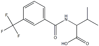 3-methyl-2-{[3-(trifluoromethyl)phenyl]formamido}butanoic acid,,结构式