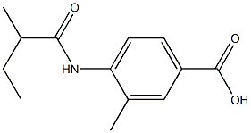 3-methyl-4-[(2-methylbutanoyl)amino]benzoic acid Structure