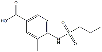 3-methyl-4-[(propylsulfonyl)amino]benzoic acid Structure