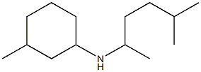 3-methyl-N-(5-methylhexan-2-yl)cyclohexan-1-amine Struktur