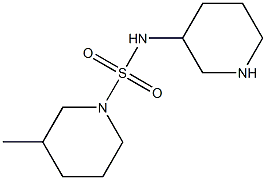 3-methyl-N-(piperidin-3-yl)piperidine-1-sulfonamide,,结构式