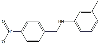 3-methyl-N-[(4-nitrophenyl)methyl]aniline Structure