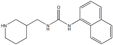 3-naphthalen-1-yl-1-(piperidin-3-ylmethyl)urea Structure