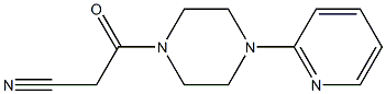 3-oxo-3-(4-pyridin-2-ylpiperazin-1-yl)propanenitrile Struktur