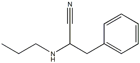 3-phenyl-2-(propylamino)propanenitrile 结构式