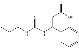 3-phenyl-3-[(propylcarbamoyl)amino]propanoic acid Struktur
