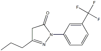 3-propyl-1-[3-(trifluoromethyl)phenyl]-4,5-dihydro-1H-pyrazol-5-one Structure