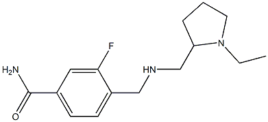 4-({[(1-ethylpyrrolidin-2-yl)methyl]amino}methyl)-3-fluorobenzamide Structure