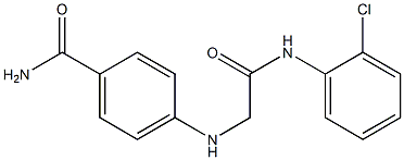  4-({[(2-chlorophenyl)carbamoyl]methyl}amino)benzamide