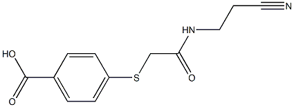4-({[(2-cyanoethyl)carbamoyl]methyl}sulfanyl)benzoic acid