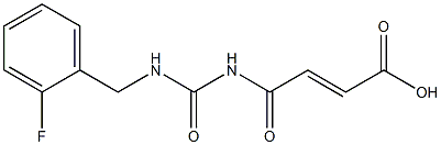 4-({[(2-fluorophenyl)methyl]carbamoyl}amino)-4-oxobut-2-enoic acid Structure