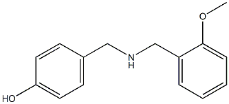 4-({[(2-methoxyphenyl)methyl]amino}methyl)phenol 化学構造式