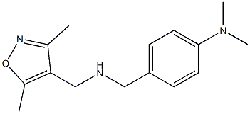 4-({[(3,5-dimethyl-1,2-oxazol-4-yl)methyl]amino}methyl)-N,N-dimethylaniline Structure