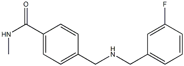 4-({[(3-fluorophenyl)methyl]amino}methyl)-N-methylbenzamide Struktur
