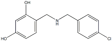 4-({[(4-chlorophenyl)methyl]amino}methyl)benzene-1,3-diol Structure