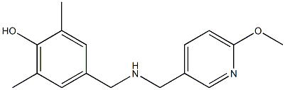 4-({[(6-methoxypyridin-3-yl)methyl]amino}methyl)-2,6-dimethylphenol Structure