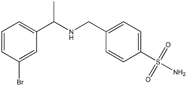 4-({[1-(3-bromophenyl)ethyl]amino}methyl)benzene-1-sulfonamide