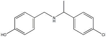 4-({[1-(4-chlorophenyl)ethyl]amino}methyl)phenol Structure