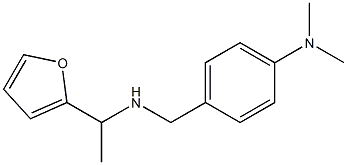 4-({[1-(furan-2-yl)ethyl]amino}methyl)-N,N-dimethylaniline Structure
