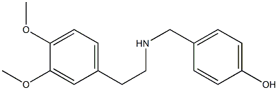 4-({[2-(3,4-dimethoxyphenyl)ethyl]amino}methyl)phenol Structure